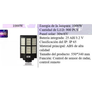 Lampara Solar 1000W - Image 5