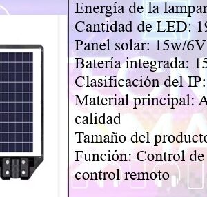 Lampara Solar 200W - Image 3