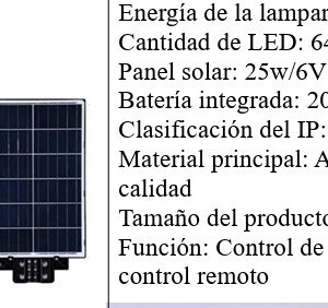 Lampara Solar 400W - Image 7