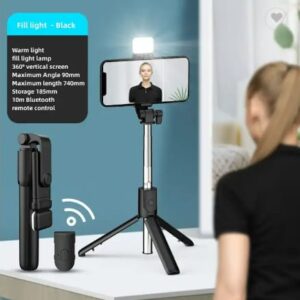 Tripode Selfie 3 en 1 con luz y control - Image 2