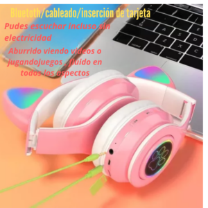 Audifonos Inalámbricos P91h Orejas De Gato - Image 5