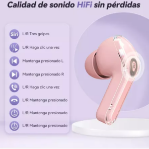 T8 TWS con Bluetooth 5,3, cascos deportivos para juegos, reducción de ruido, Control táctil - Image 4