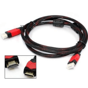Cable Hdmi 1.5 Metros - Doble Filtro Mallado Punta Dorada - Image 1