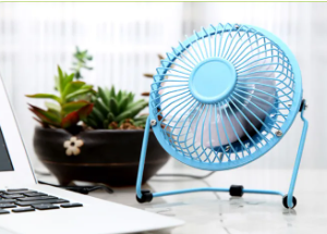 Mini Ventilador 4 Pulgadas Portátil Cable Usb Metálico - Image 1