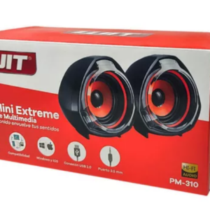 Parlantes Multimedia Para Pc Wit Pm-310 Conexion Usb 3.5 Mm - Image 5