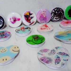 Pop Socket Base Accesorio Celular Soporte Ajustable Redondo y Corazón - Image 2