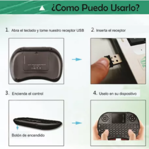 Mini Teclado Inalámbrico Android Smart Tv Iluminado - Image 2