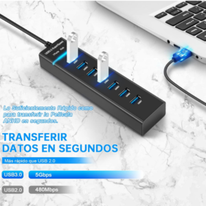 Hub Usb 7 Puertos Con Entrada Para Fuente De Alimentacion - Image 8