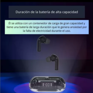Audífonos Pro Bluetooth F20 Inalámbricos Pantalla Led Transp - Image 5